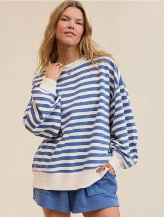 aerie Tops - Aerie Striped Sweatshirt